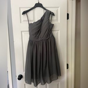 Grey bridesmaid dress